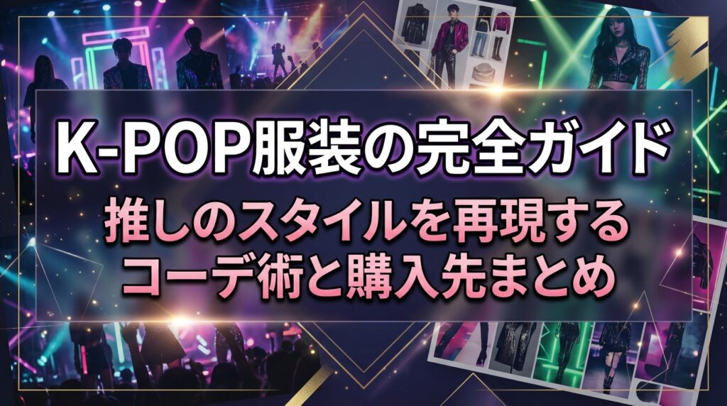 K-POP服装の完全ガイド｜推しのスタイルを再現するコーデ術と購入先まとめ