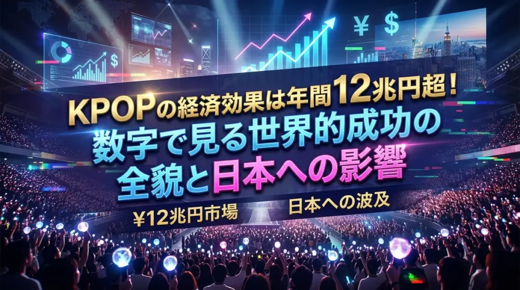 KPOPの経済効果は年間12兆円超！数字で見る世界的成功の全貌と日本への影響